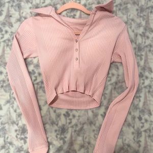 💡 aerie Long Sleeve Pink Top 💓